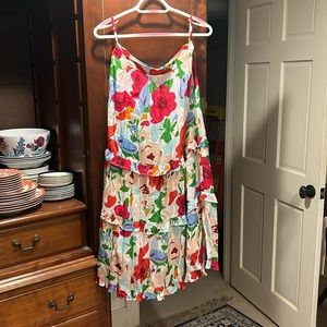 Tiered Olivia James Floral Skirt